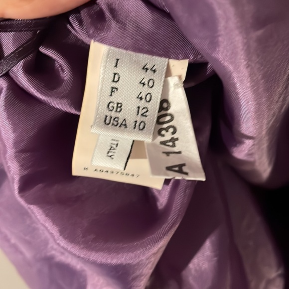 Moschino Cheap and Chic Aubergine  Sleeveless Ruffle Yoke Dress - Picture 5 of 7